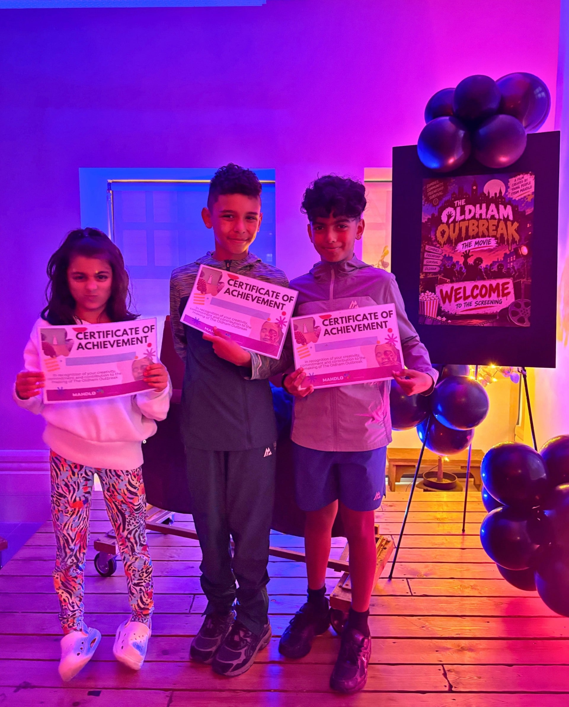 YOUNG filmmakers from Mahdlo Youth Zone attended the premiere of their new film at Oldham Theatre Workshop