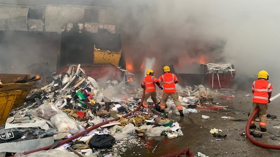 Heyside blaze: Surrounding roads are still closed