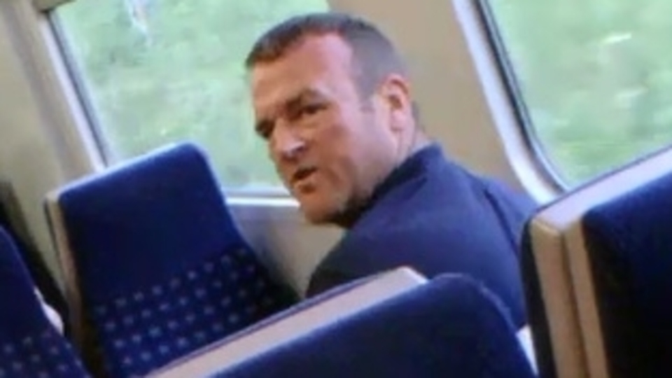 Image released after man hits child on-board train