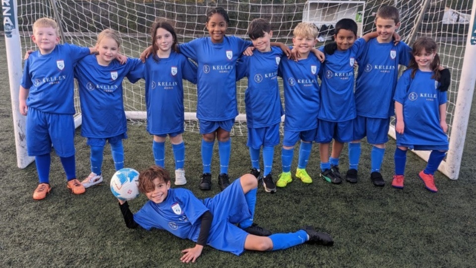 Kellen Homes scores with new football fit for Royton Hall Primary School kids
