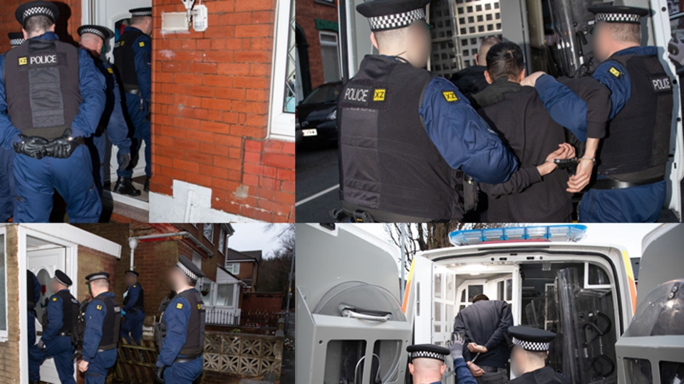 Five men arrested in Oldham in connection with historic child sexual exploitation.