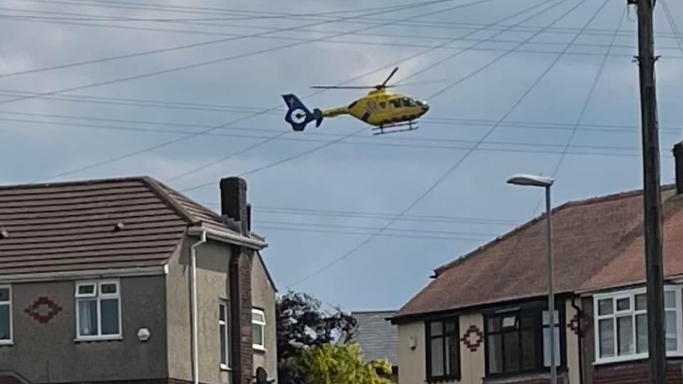 Road closed as woman cut from car in Grotton