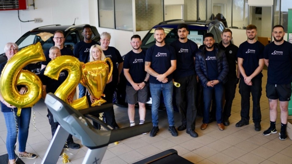 Oldham Volkswagen put their best foot forward for the community