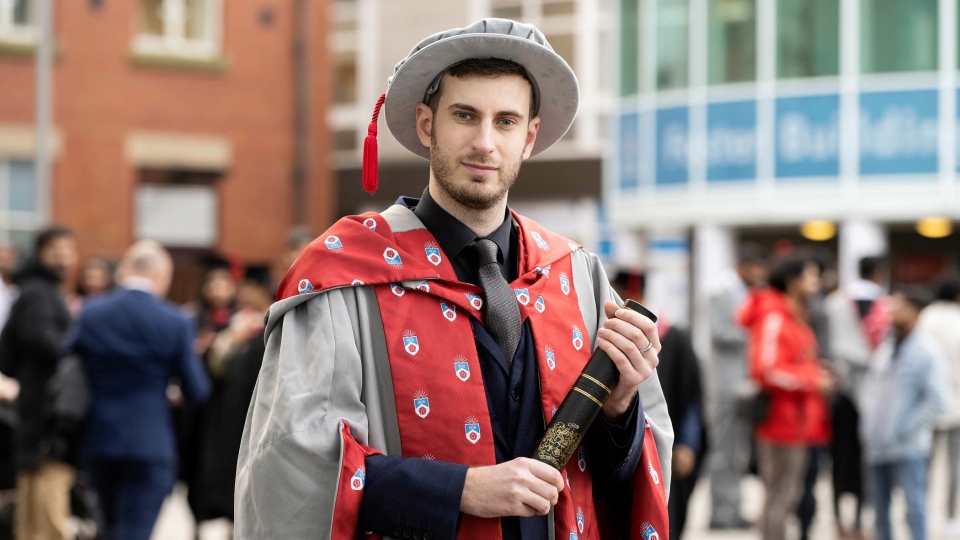 Dyslexia no barrier for PhD star Steven