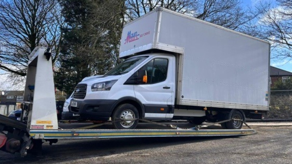 Stolen removal van is recovered