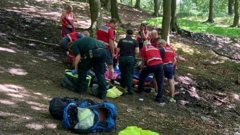 Tandle Hill park rescue drama
