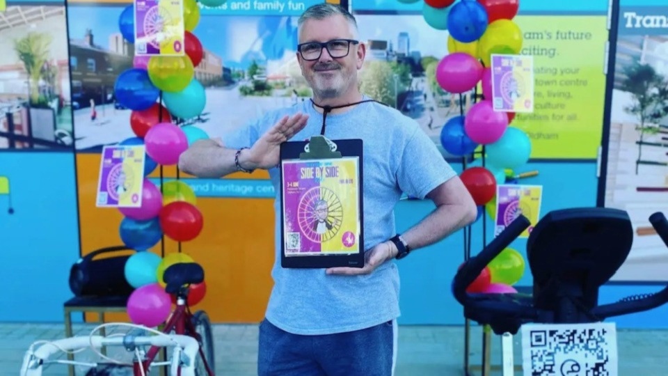 Side by Side Ride raises money for Friends of Oldham Theatre Workshop