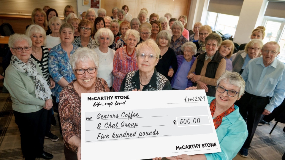 McCarthy Stone donates £500 to support Failsworth 'coffee and chat' club