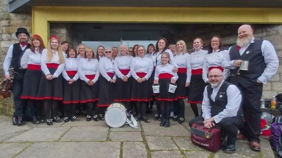 Saddleworth Women's Morris and Clog team make a sparkling debut appearance