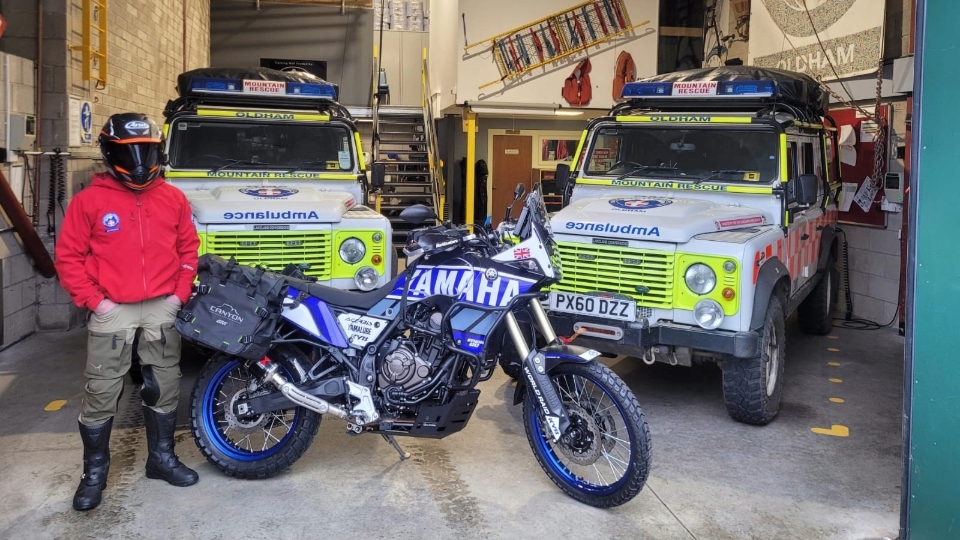 Rescue hero Andy geared up for solo fund-raising mission