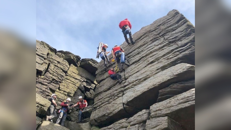 Mountain rescuers called to mini drama during training exercise