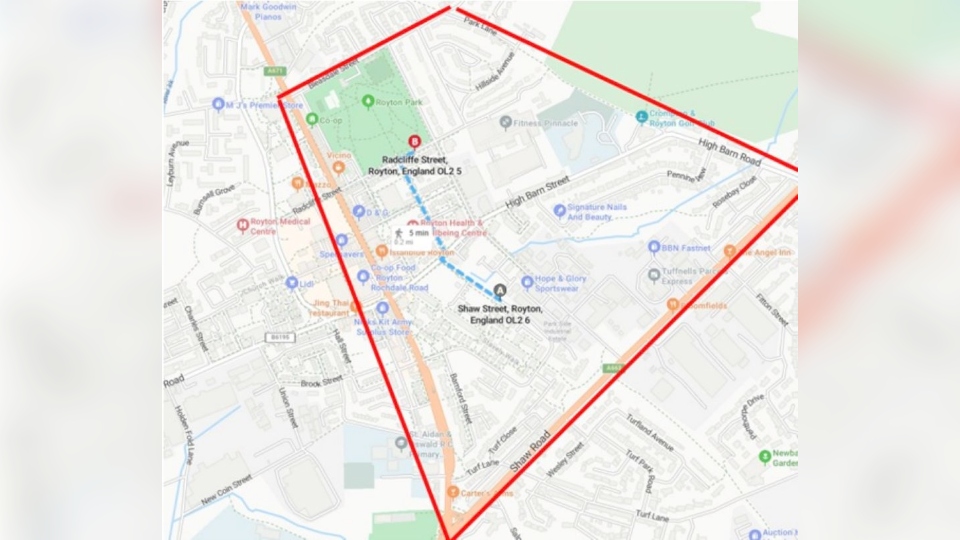 Police section 60 and 60AA powers put in place following several incidents of disorder in Royton