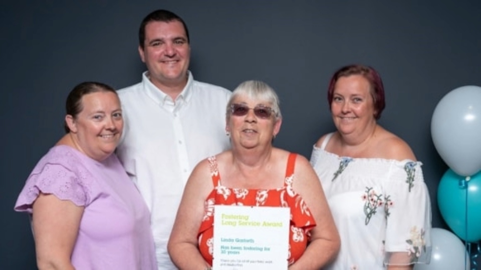 Linda and her family celebrate an amazing 51 years of fostering