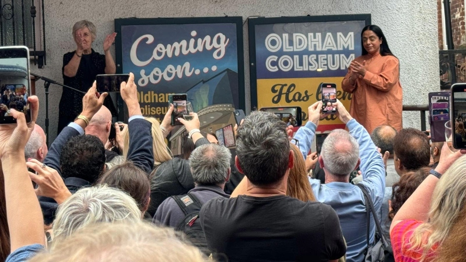Julie Hesmondhalgh leads celebrations as the Coliseum Theatre is saved following U-turn