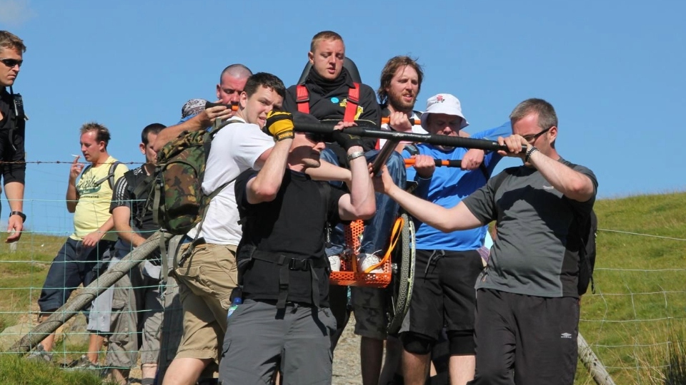 Hero Andy takes on world first challenge to fundraise for charities close to his heart