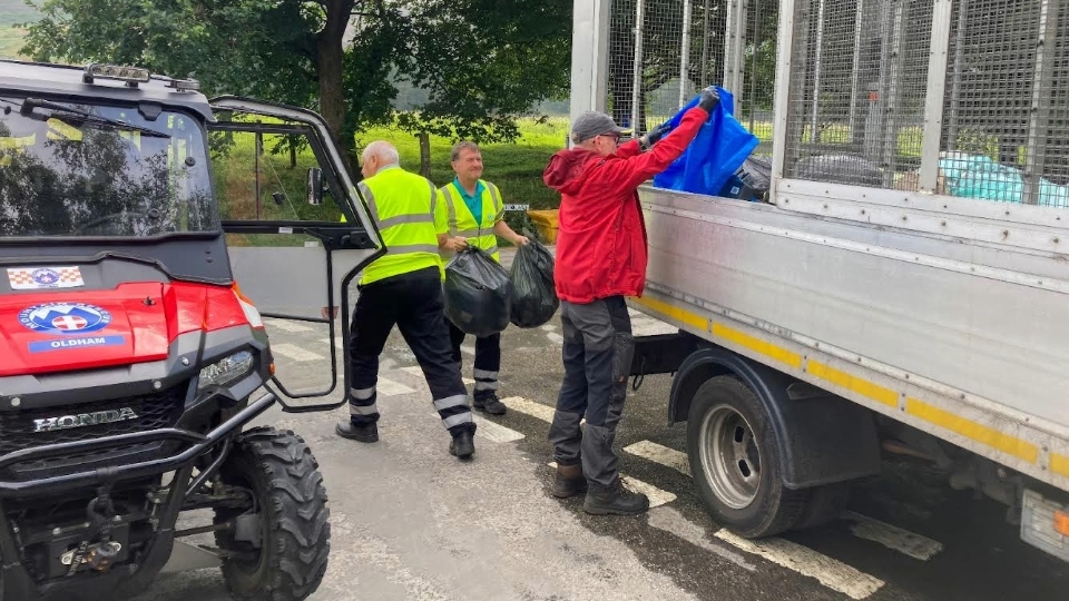 Rescue heroes' training exercise turns into a load of rubbish!
