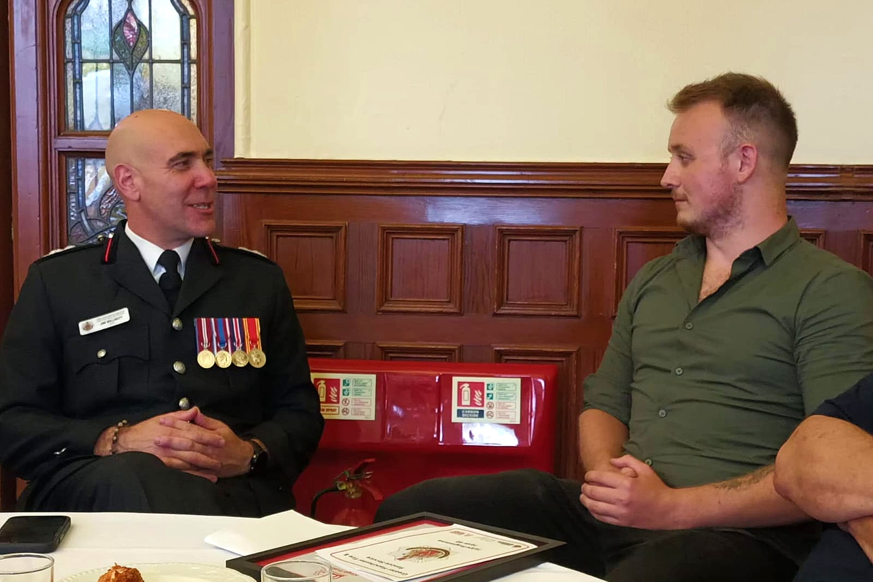 Fire service dream moves closer for homelessness charity resident